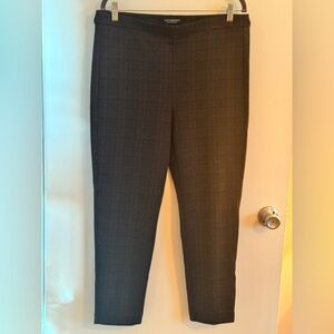 Liverpool Ponte Burgundy Gray Black Preppy Plaid Women's Pants Y2K-14 petite